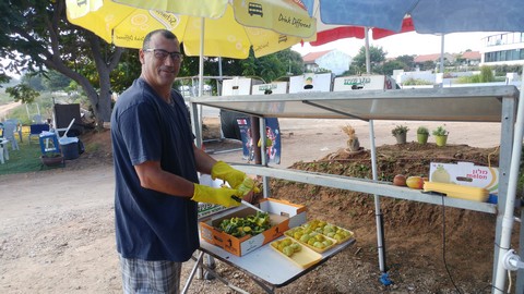 פירות וירקות בשדה ליד דרך 2379 מגדלי בלו