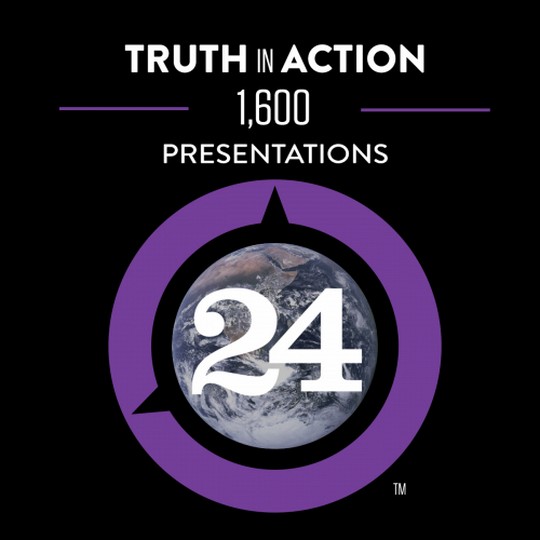 Truth in Action 1,600 Presentations logo