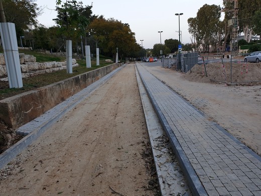 עבודות לסלילת שביל אופניים ברחוב דבורה הנביאה ומשמר הירדן בתל אביב