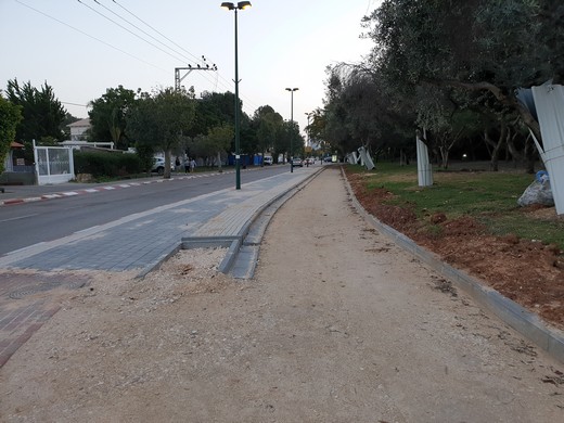 עבודות לסלילת שביל אופניים ברחוב דבורה הנביאה ומשמר הירדן בתל אביב