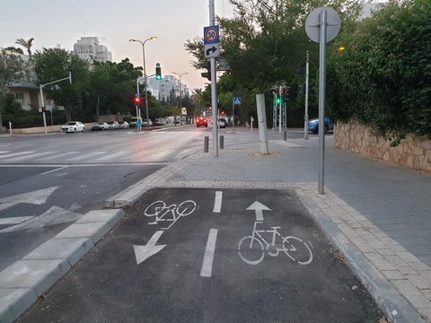 שביל אופניים דבורה הנביאה מבט ממזרח למערב