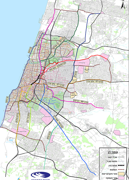 רשת שבילי אופניים אופנידן 12072019