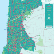 מפת רשת האופניים המתוכננת לשנת 2025 - טיוטה להערות הציבור מאי 2020